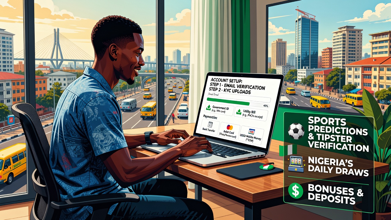 A Complete Guide to Betting and Jackpot Games: Account Setup, Deposits, Bonuses, Sports Predictions, Tipster Verification, and Nigeria's Daily Draws