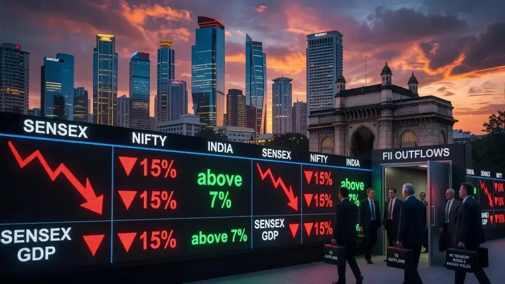 India's Stock Market Slumps Even As Its Economy Races Ahead
